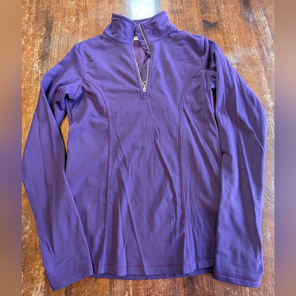 Nils Skiwear Base Layer Jacket Womens Small Purple 1/4zip Winter Activewear Snow